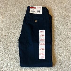 Boys IZOD navy uniform pants 7 SLIM